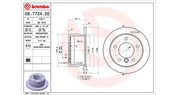 MAGNETI MARELLI Тормозной диск 360406032900